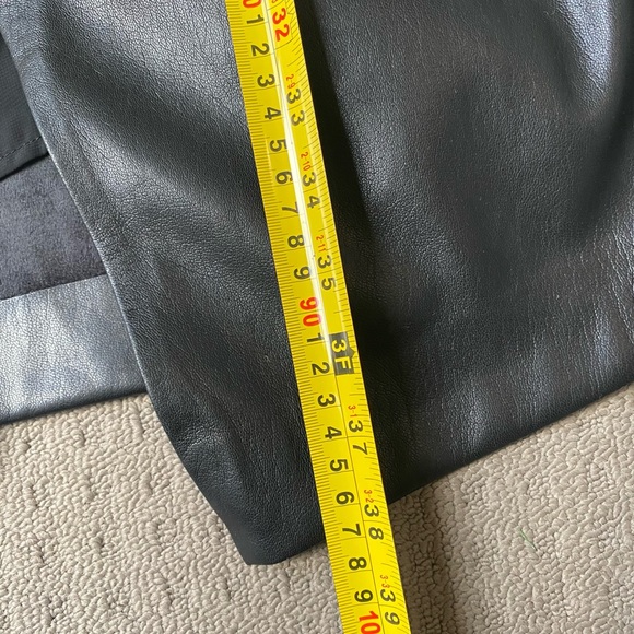 Nanushka Women Black Faux Vegan Leather Long Trench Coat Jacket Sz S - Picture 13 of 13